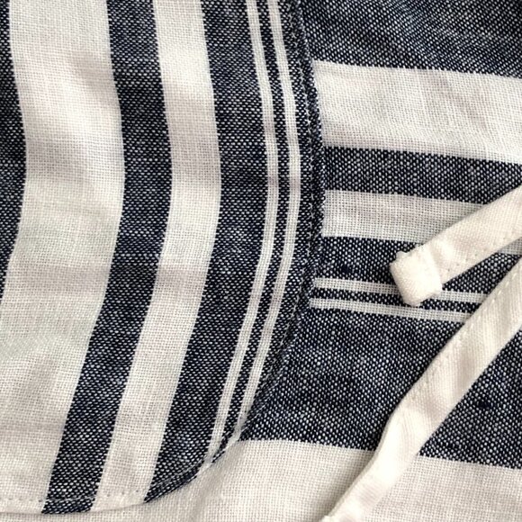 ATHLETA 100% Linen Striped Shorts - Coastal Chic - Picture 8 of 10